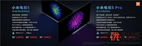 量子点、HDR10+和MEMC技术一应俱全 小米电视5系列正式发布