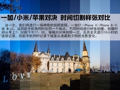 一加/小米/苹果对决 时间切割样张对比