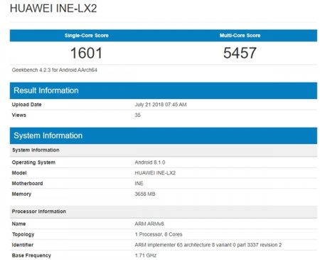 这是麒麟710 CPU跑分？单核较659提升72%