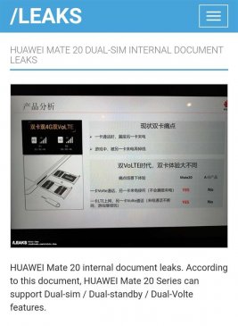 华为Mate 20双卡双通首次泄密：新iPhone“乞丐版”双卡双待情何以堪