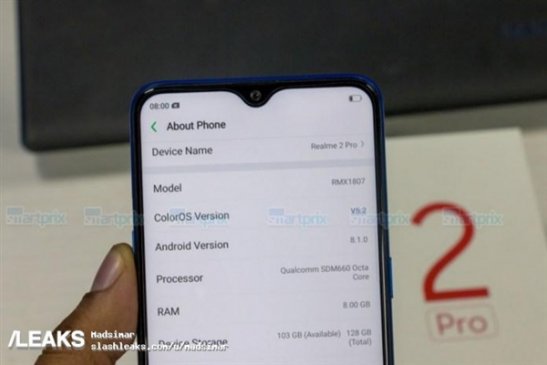9月27日发布 OPPO Realme 2 Pro曝光