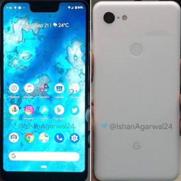 白色版Pixel 3 XL真机照泄露：电源键吸睛