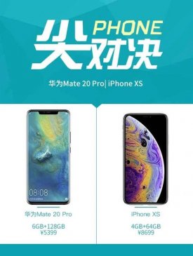 Mate20 Pro对比iPhone XS：华为凭这几点稳了