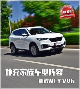 补充家族车型阵容 测试WEY VV6 2.0T