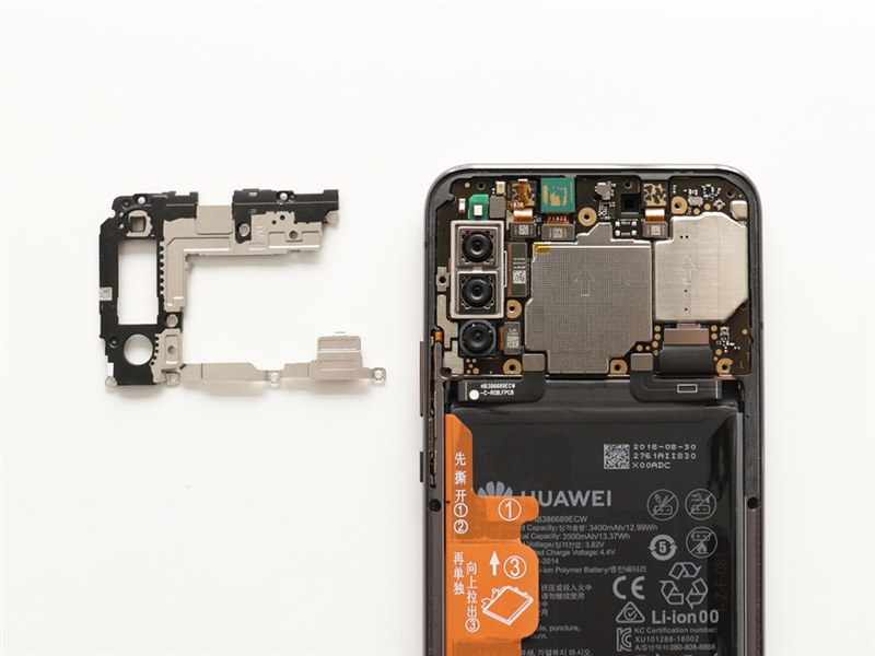 荣耀Magic2拆解：蝶式五轨滑屏 + 前后六摄