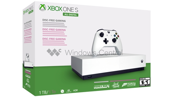 去除光驱的Xbox One S或将于今年5月7日正式发售