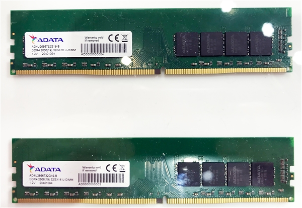 威刚亮出单条32GB DDR4内存：美光16Gb颗粒