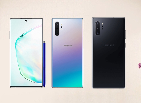 黑色、极光色<a href='https://www.samsung.com/cn/' target='_blank'><u>三星</u></a>Note 10 Plus官方图曝光:砍掉Bixby按键、后置四摄