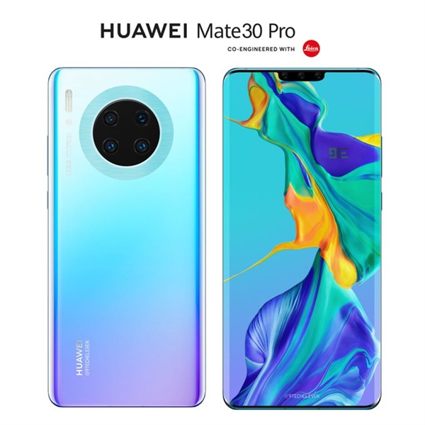<a href='https://www.huawei.com/cn/?ic_medium=direct&ic_source=surlen' target='_blank'><u>华为</u></a>Mate 30 Pro概念渲染：圆环形四摄、正面视觉无边框