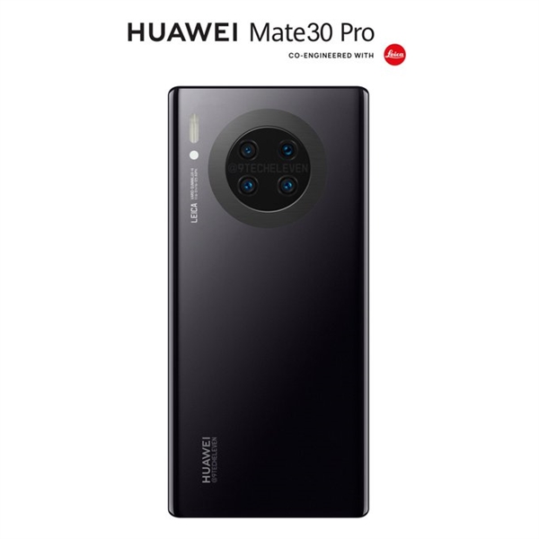 <a href='https://www.huawei.com/cn/?ic_medium=direct&ic_source=surlen' target='_blank'><u>华为</u></a>Mate 30 Pro概念渲染：圆环形四摄、正面视觉无边框