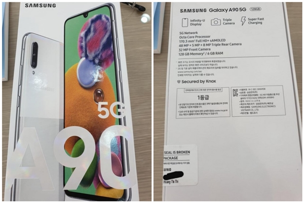 骁龙855+5G下放中端 三星Galaxy A90包装盒曝光