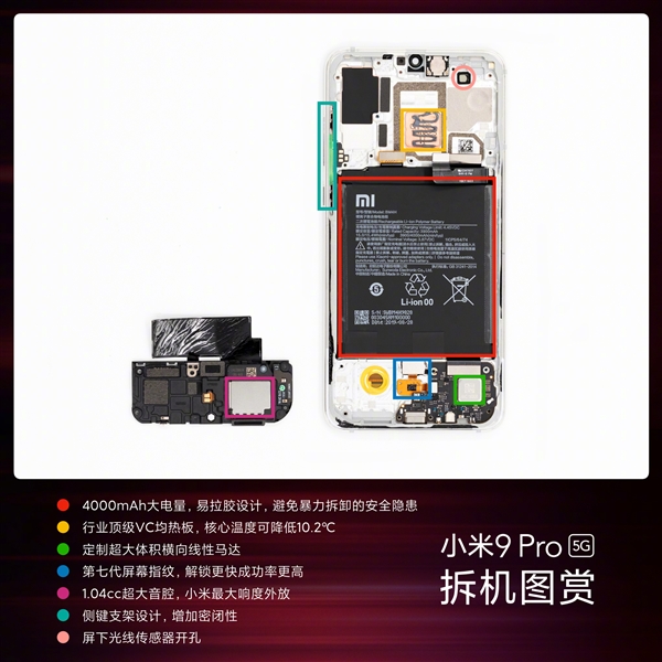 3699元做工用料如何？小米9 Pro 5G官方拆解