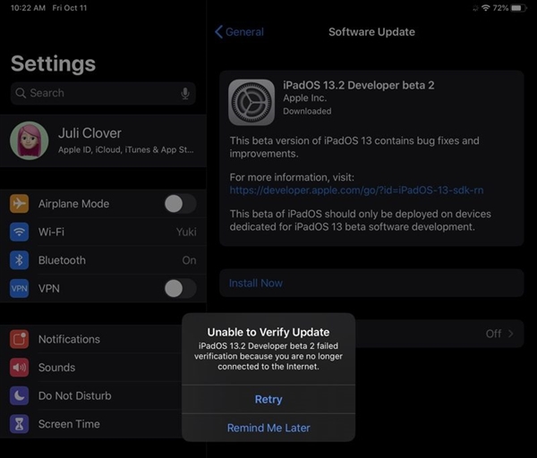 iOS 13.2测试版惹祸：iPad Pro用户升级后变砖