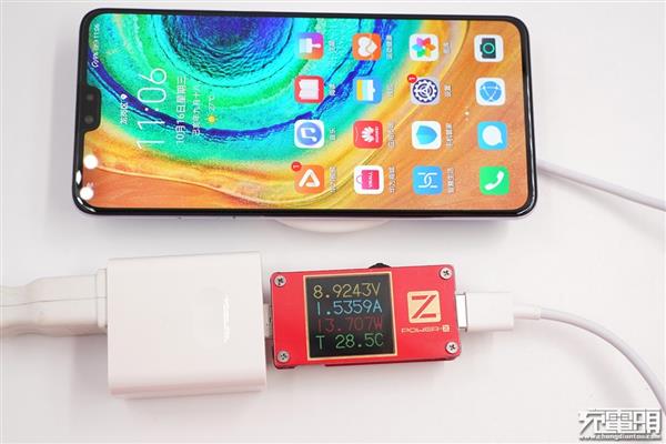 27W无线快充有多快？华为Mate 30无线充电体验