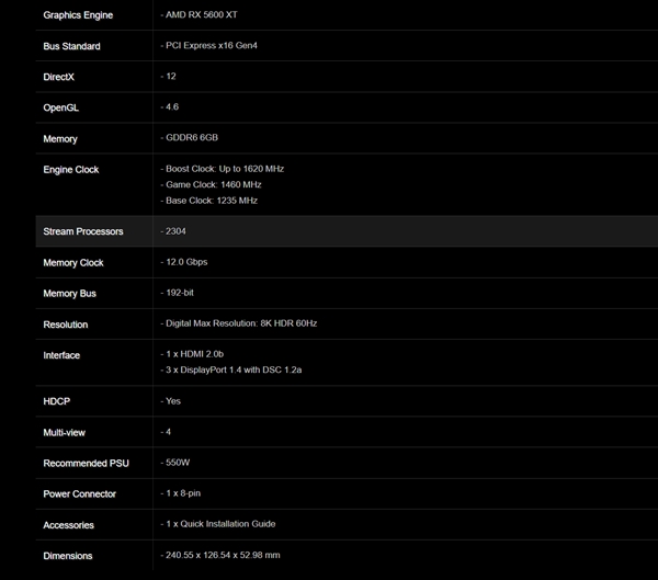 华擎偷跑AMD RX 5600 XT：2304个流处理器持平RX 5700