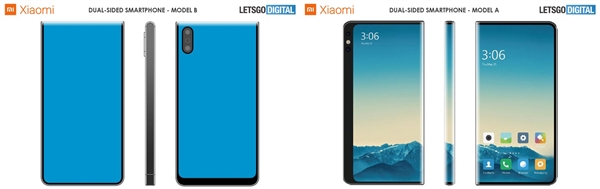 外媒曝光两款<a href='http://www.mi.com/' target='_blank'><u>小米</u></a>“双面屏”新设计 或为将来量产机新方案