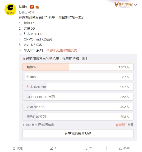 魅族17新爆料：放弃环闪设计 或采用“防爆盾”三摄