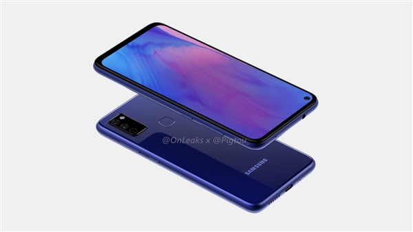 <a href='https://www.samsung.com/cn/' target='_blank'><u>三星</u></a>Galaxy M51渲染图曝光：挖孔三摄 4000mAh大电池