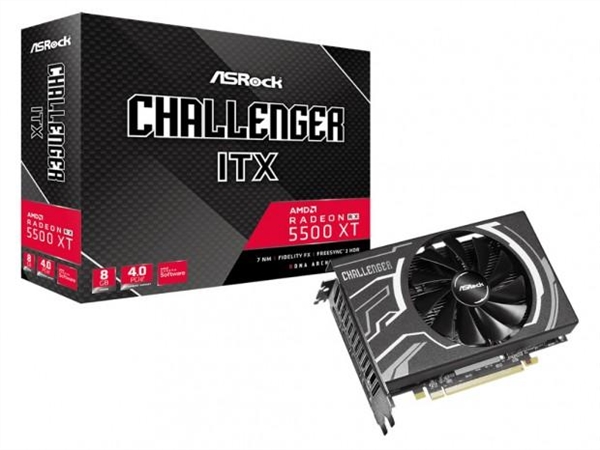 华擎RX 5500 XT刀卡小钢炮问世：17厘米长、PCIe 4.0插槽