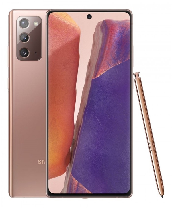 四种配色吸睛 三星Galaxy Note 20/Ultra最新高清图曝光