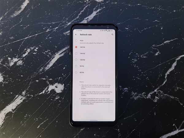 业界独一份！<a href='https://www.asus.com.cn/store/gallery-106.html' target='_blank'><u>ROG游戏手机3</u></a> 160Hz刷新率被激活：3999起
