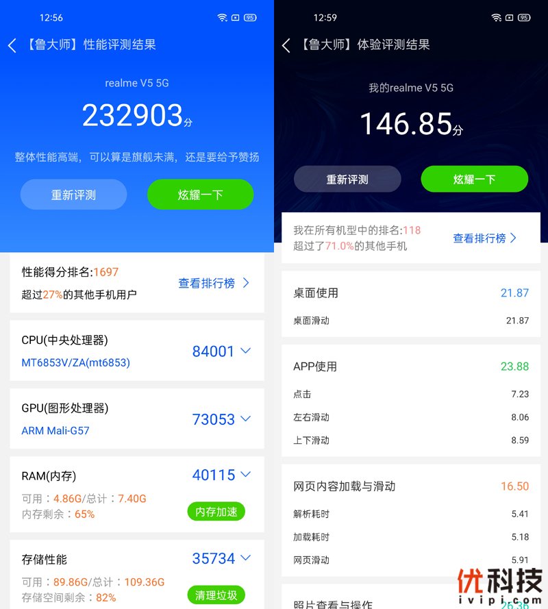 智慧闪充 潮玩典范 realme 真我 V5优科技评测