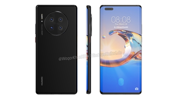<a href='https://www.huawei.com/cn/?ic_medium=direct&ic_source=surlen' target='_blank'><u>华为</u></a>Mate40 Pro多色高清渲染图曝光：屏占比提升、奥利奥四摄