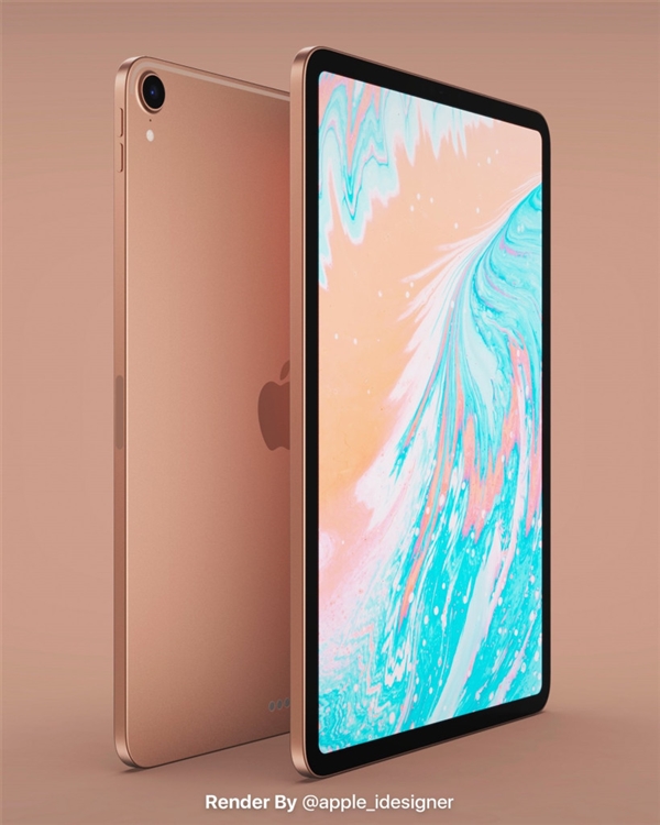 iPad Air 4外形渲染图曝光：颜值大提升、也要搭载A14