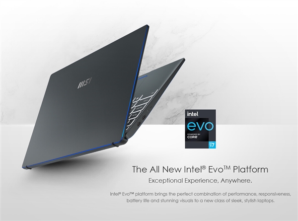 微星跨界进入高端商务笔记本：11代酷睿、Intel EVO认证
