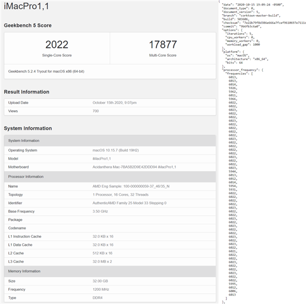 苹果用上AMD处理器了 新iMac Pro搭载16核锐龙9 5950X：暴超6GHz