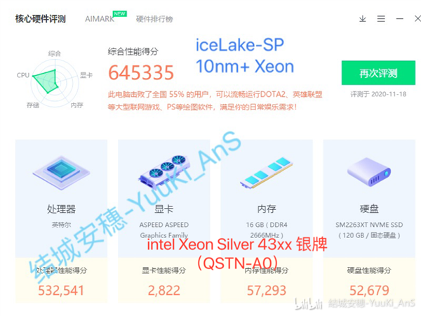 Intel 10nm 14核心样品跑分首曝：全核不到2.0GHz