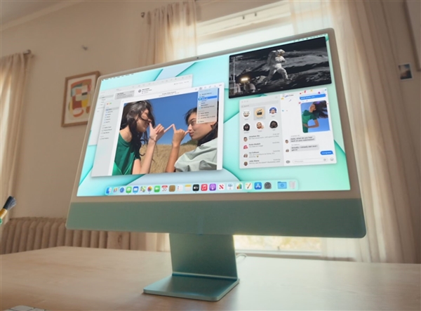 顶配1.3万元！苹果发布全新24英寸iMac：自主M1、更薄更多彩