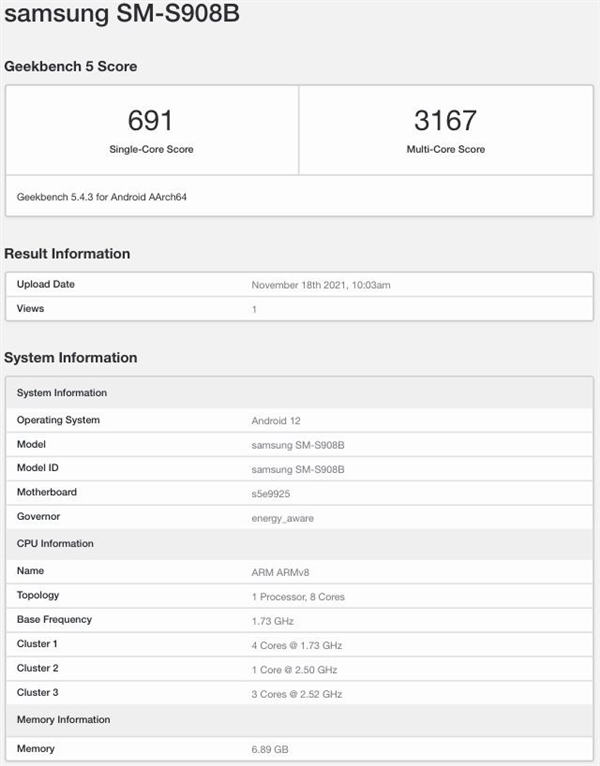 集成AMD GPU！<a href='https://www.samsung.com/cn/' target='_blank'><u>三星</u></a>Exynos 2200跑分曝光：性能远不如骁龙8 Gen1