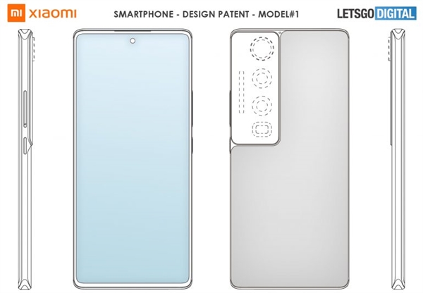 这是<a href='http://www.mi.com/' target='_blank'><u>小米</u></a>12？小米新型外观设计专利曝光：采用微曲挖孔屏