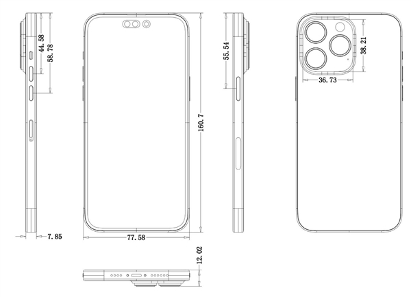 iPhone 14 Pro、14 Pro Max设计图齐曝光：<a href='https://www.apple.com/cn/' target='_blank'><u>苹果</u></a>新设计如何？