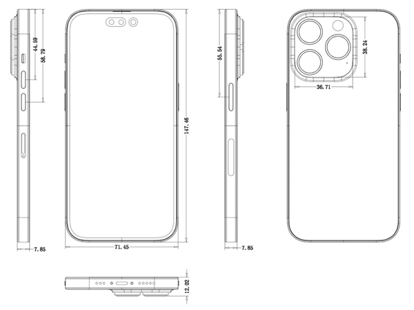 iPhone 14 Pro、14 Pro Max设计图齐曝光：<a href='https://www.apple.com/cn/' target='_blank'><u>苹果</u></a>新设计如何？