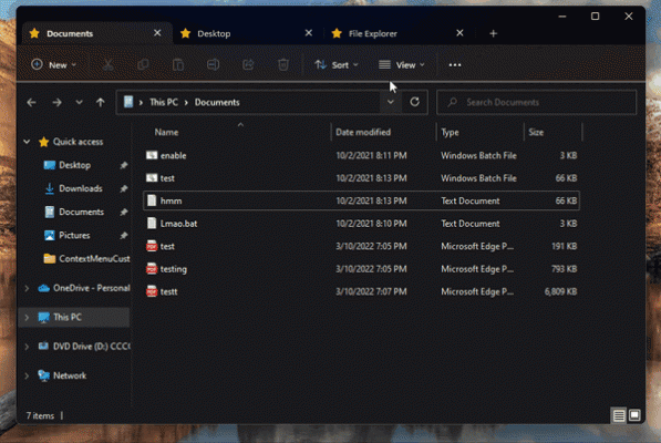 又给加回来了！Win11资源管理器标签页回归