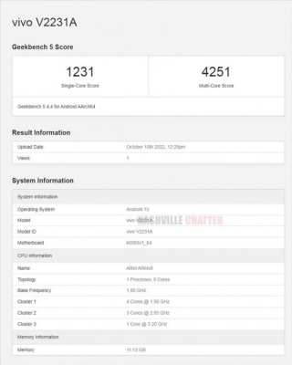 天玑9000+性价王者 iQOO Neo7现身跑分网站