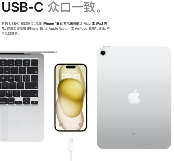 <a href='https://www.apple.com/cn/' target='_blank'><u>苹果</u></a>iPhone 15为何要换C口？背后真相详解