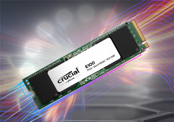 英睿达E100系列SSD上市：慧荣主控、美光原厂颗粒