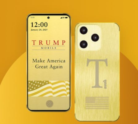 特朗普手机T1 Phone发布：土豪金色 后摄神似iPhone