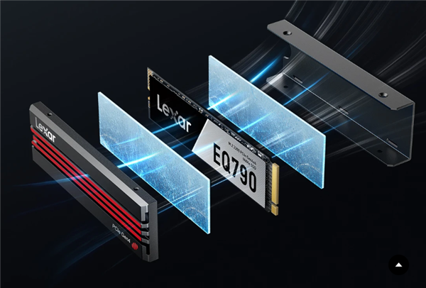 雷克沙推出EQ790 PCIe 4.0 SSD：自带散热器 速度达7GB/s