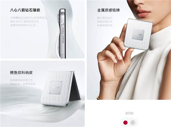 <a href='http://www.mi.com/' target='_blank'><u>小米</u></a>MIX Flip 2钻石限定版发布：中框镶嵌真钻石！6999元