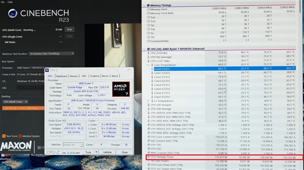 开盖版Ryzen 7 9850X3D来了！价格小贵 性能释放暴增20W