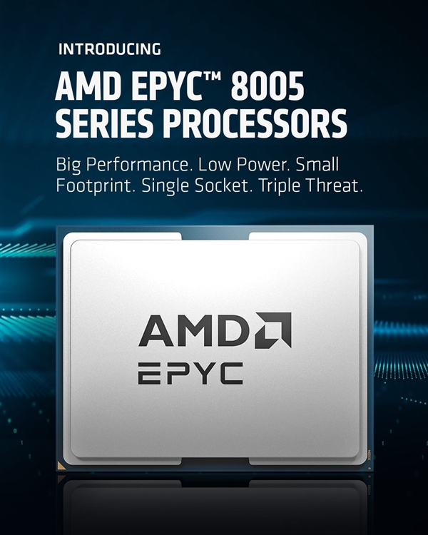 AMD发布EPYC 8005系列：84个Zen5c核心只要225W