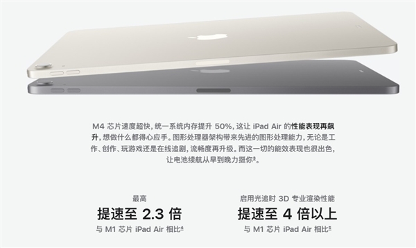 新款iPad Air详解：M4芯片加持 性能史诗级提升