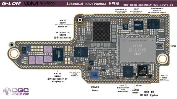 <a href='https://www.apple.com/cn/' target='_blank'><u>苹果</u></a>iPhone 18 Pro系列主板图：私自扩容手机要报废、为散热双层设计被弃