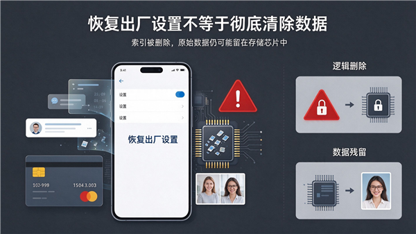 手机恢复出厂设置不等于清除数据！换手机前记得做这一步